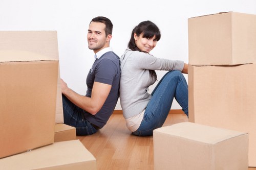 Removal van loading process for a Kingston relocation